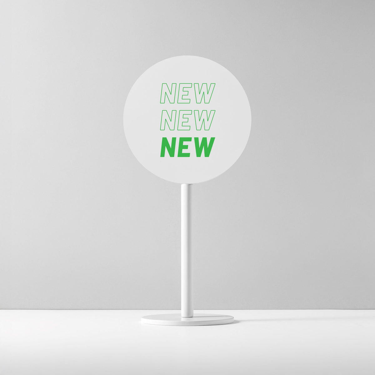 PEACE OF SIGN 看板スタンド ホワイト Tabletop Panel Stand － WHITE