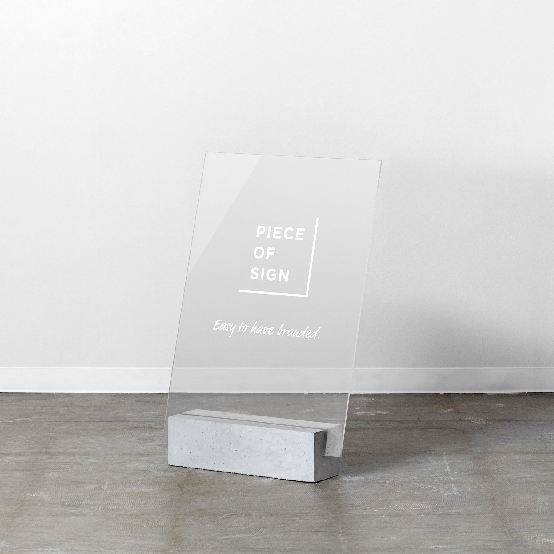 Block & Board Standing Sign - Large