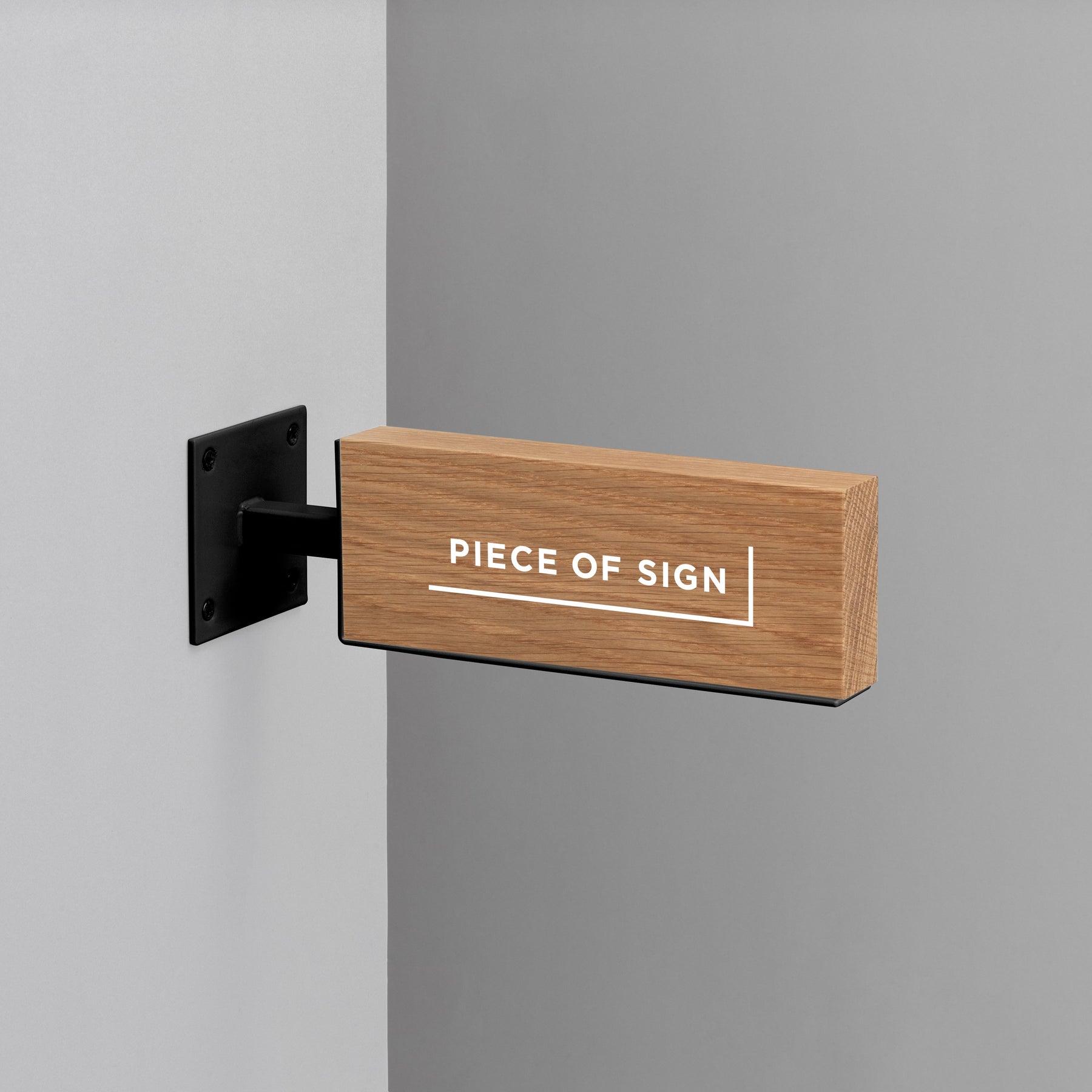 Floating Block Sign Block Wall Sign