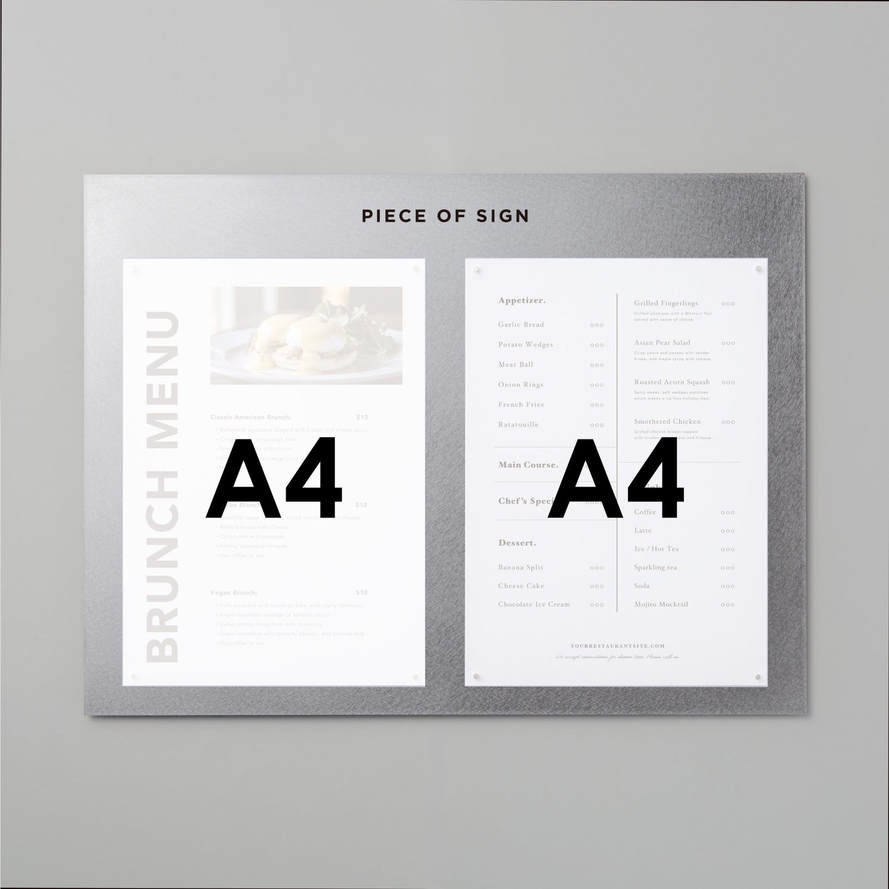 Minimal Menu Board Wall Sign