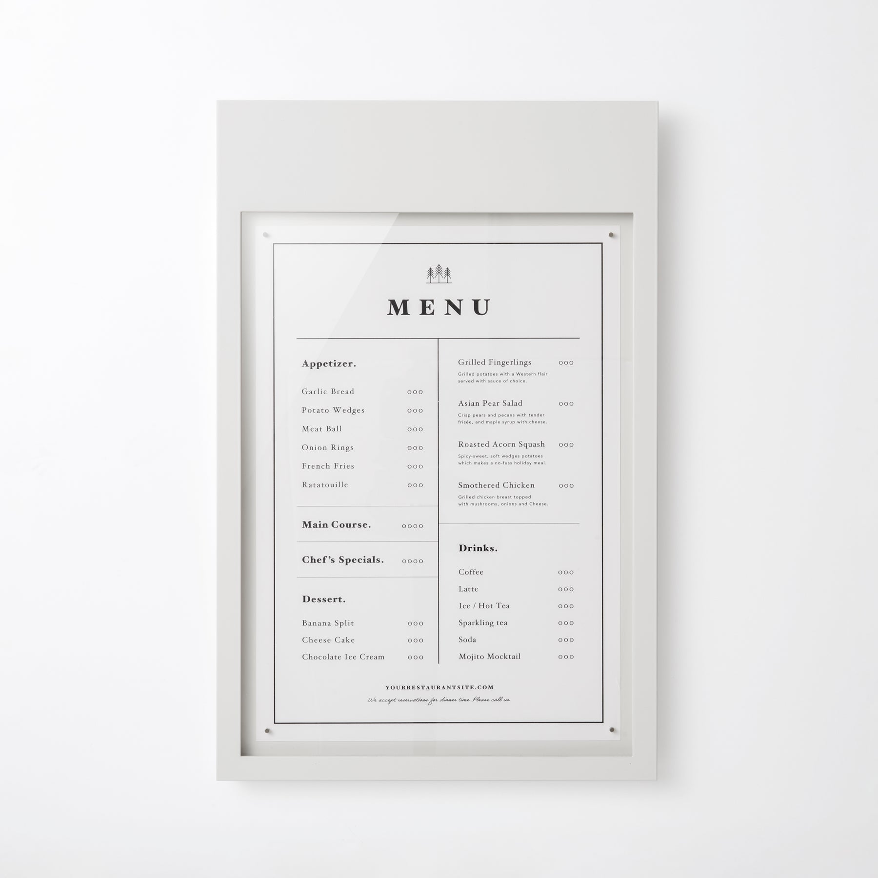 MENU BOX WALLSIGN