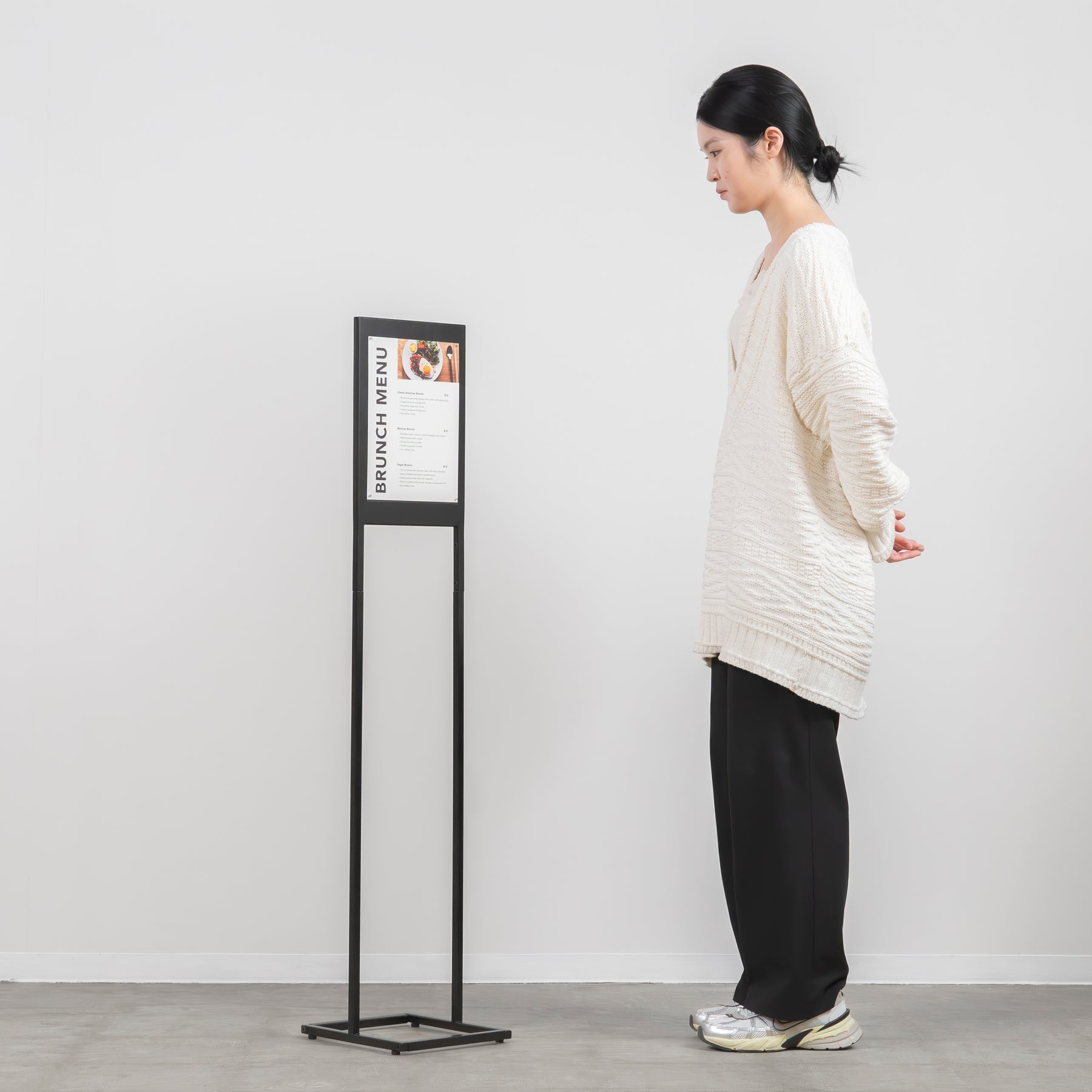 SQUARE Menu Stand Sign