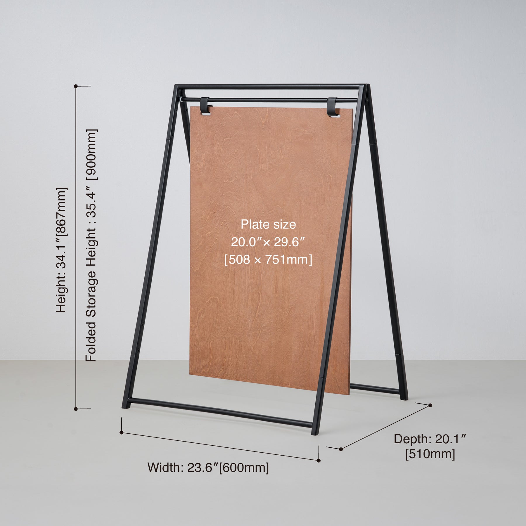Folding A-Frame Sidewalk Sign