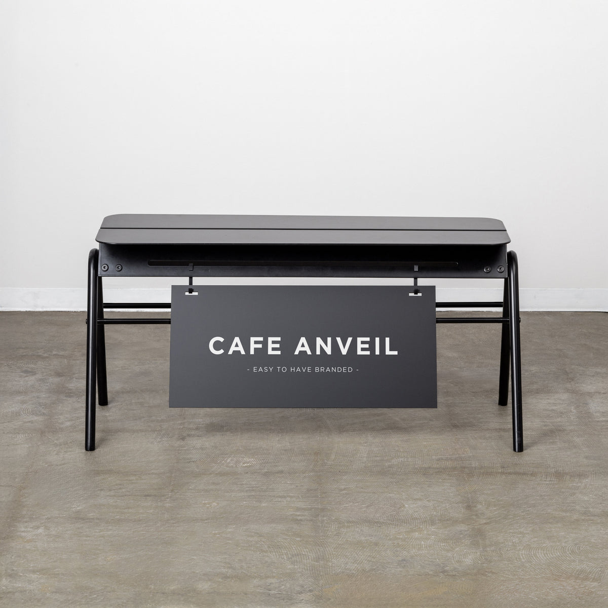 Steel Sign Bench