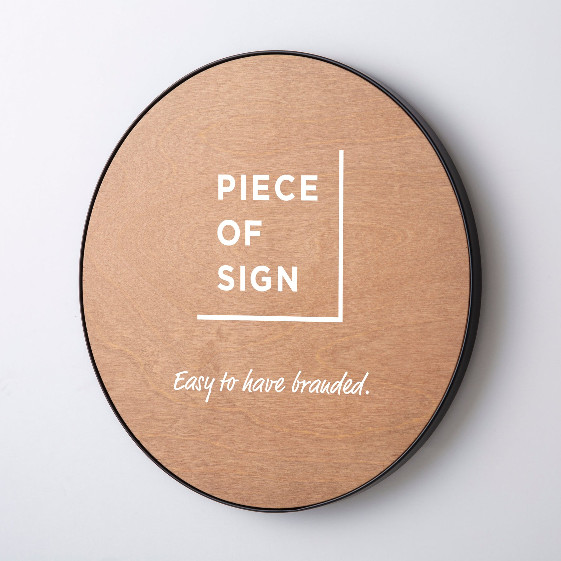 FRAMED FLAT PLATE WALL SIGN