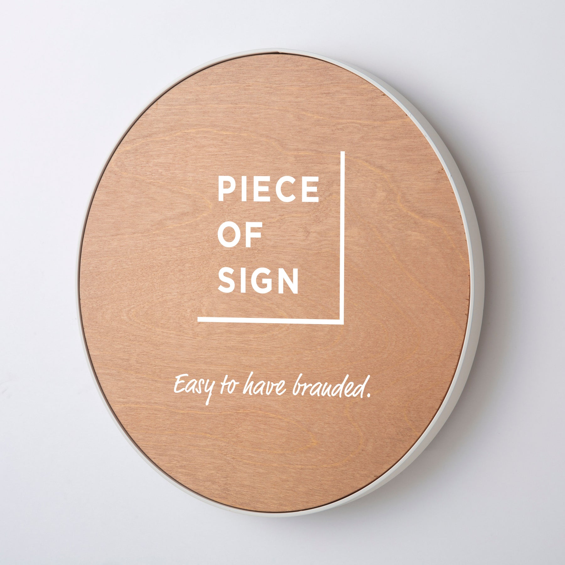 FRAMED FLAT PLATE WALL SIGN