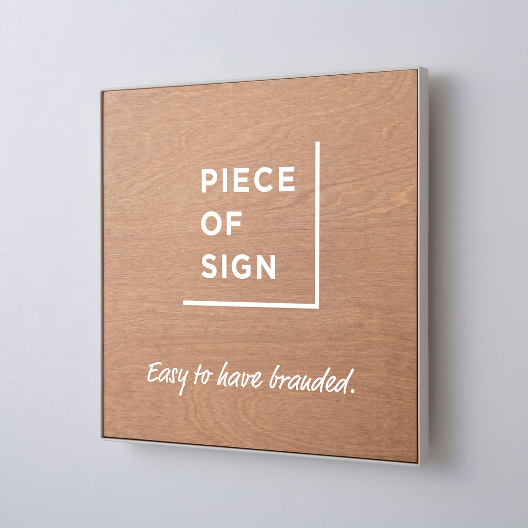 Branded Wood Sign