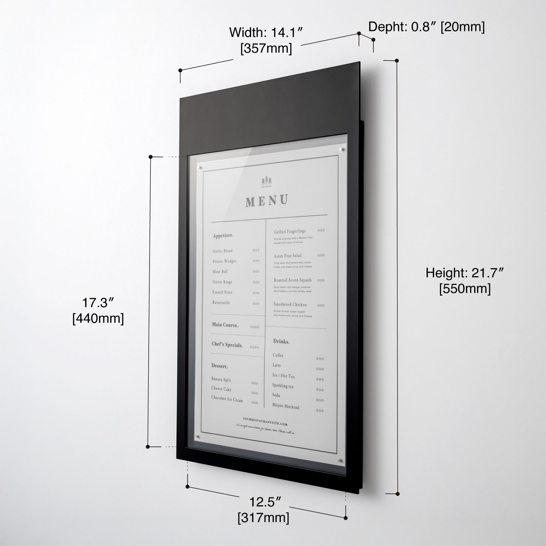 MENU BOX WALLSIGN
