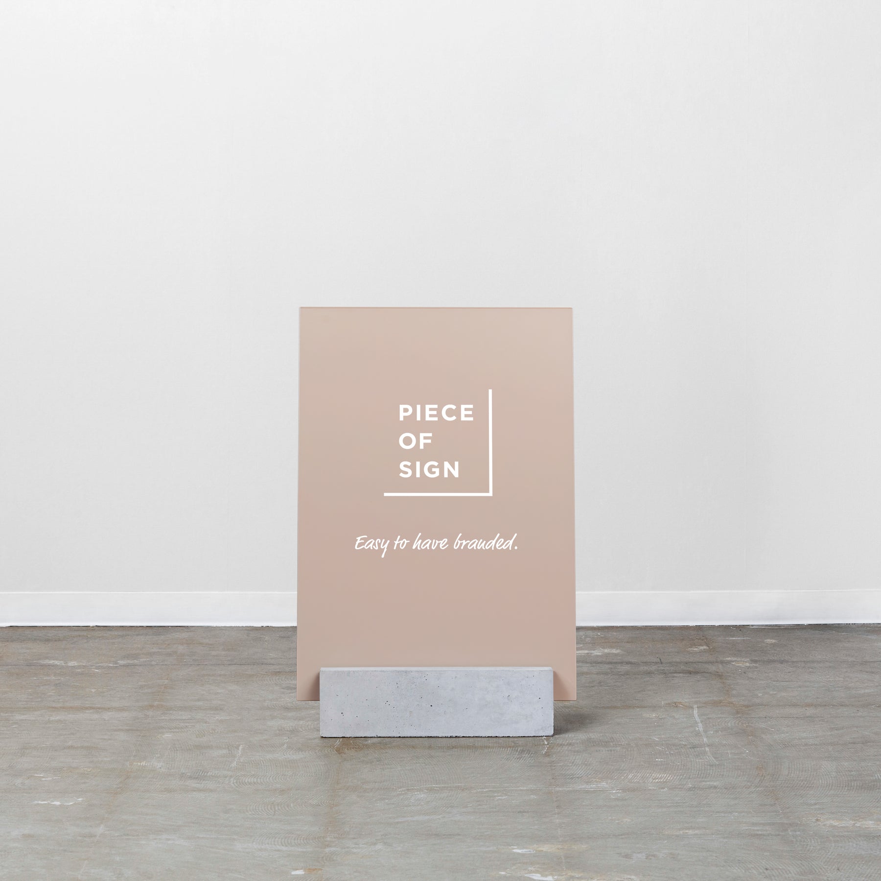 Block & Board Standing Sign - Large