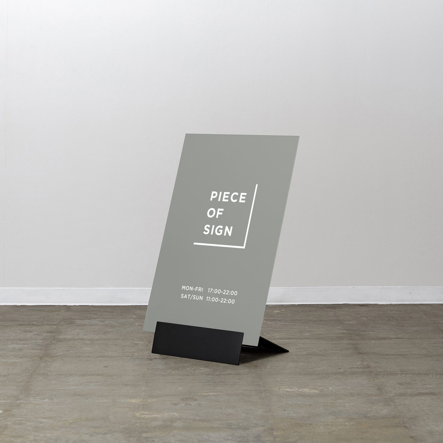 Minimal Base Standing Sign L-SIZE