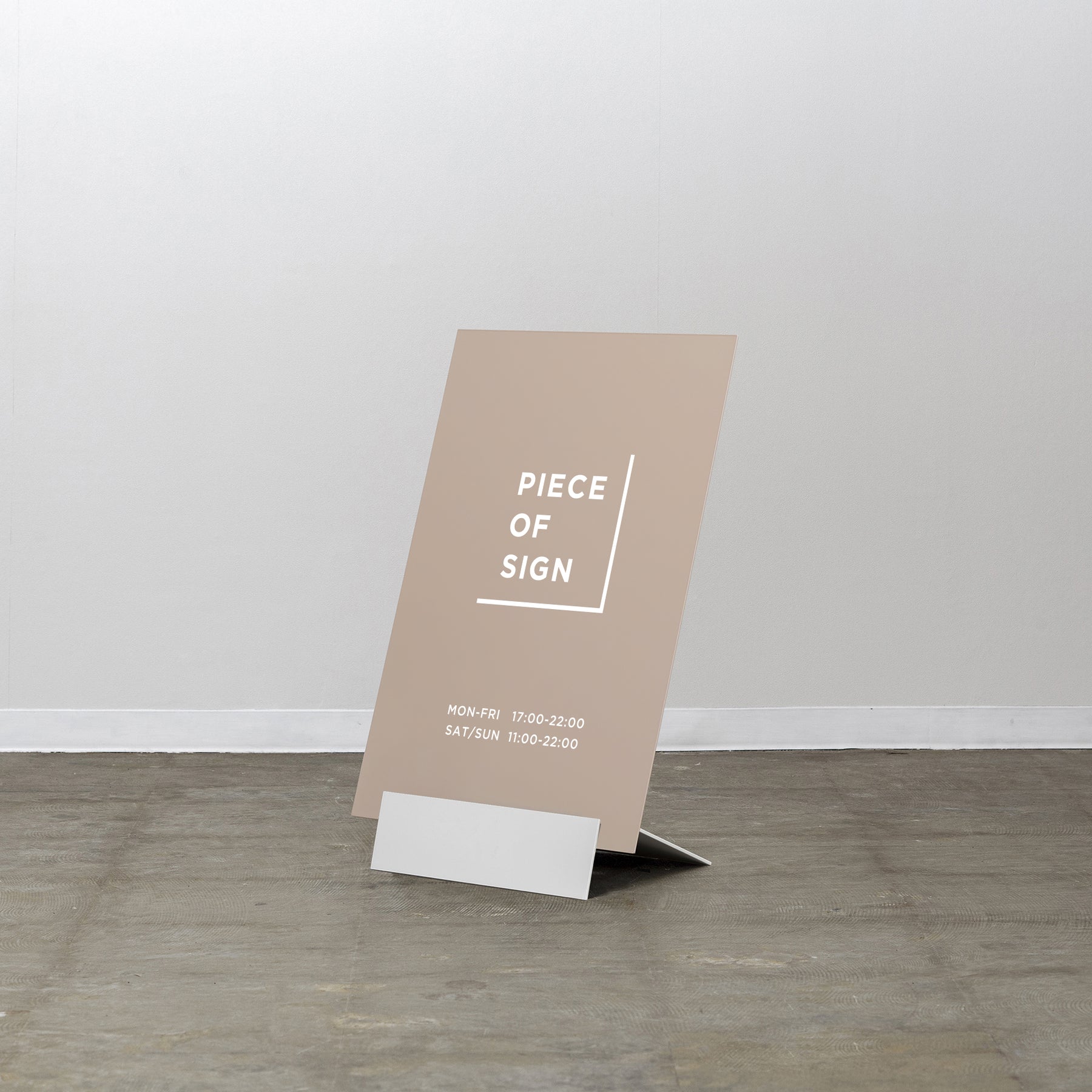 Minimal Base Standing Sign – Large
