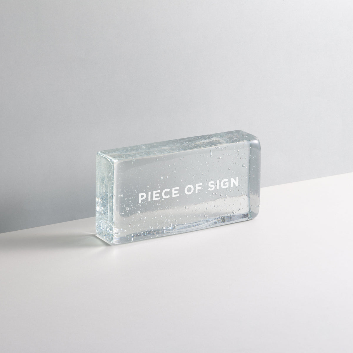 Glass Block Sign