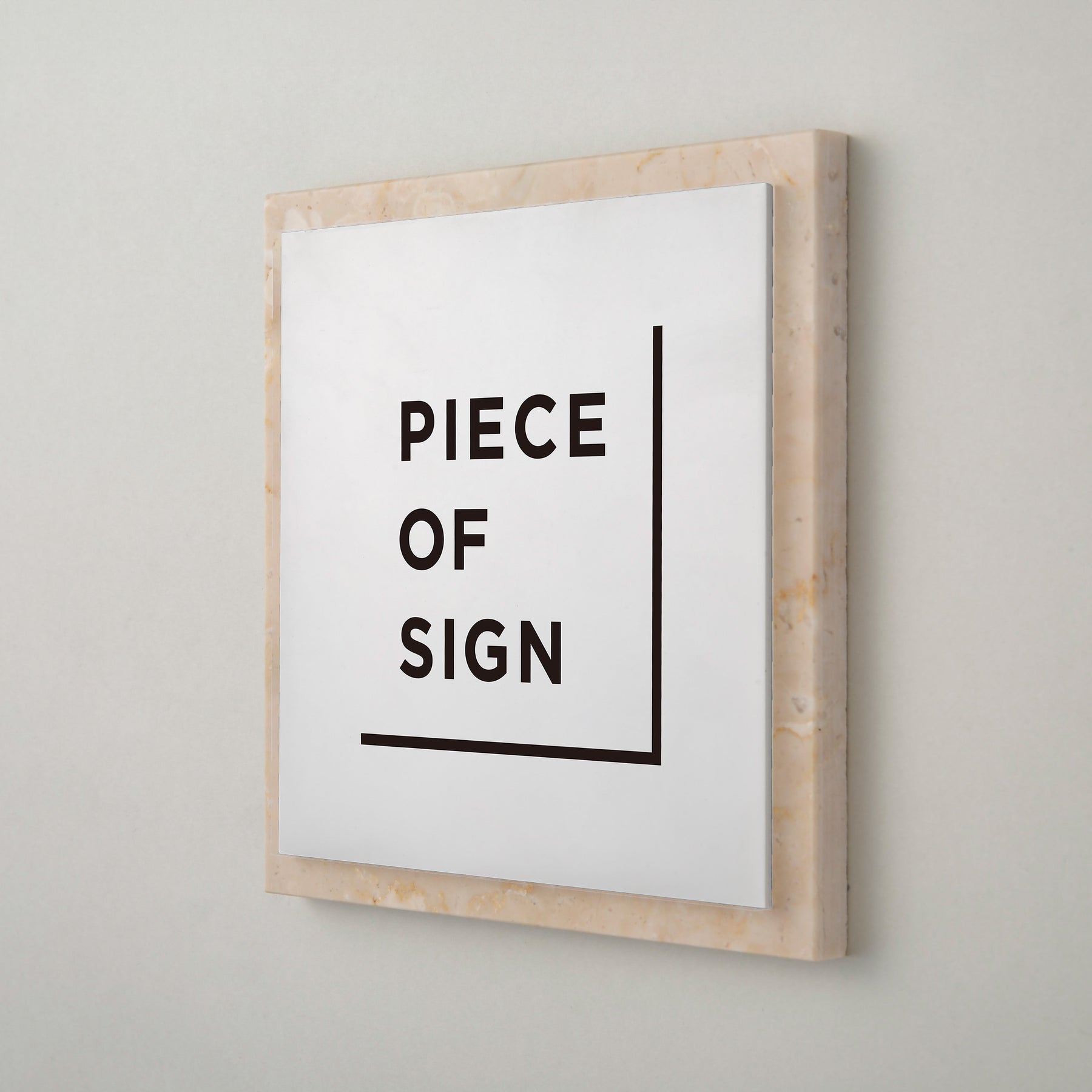 THE DOOR SIGN - Layering Materials