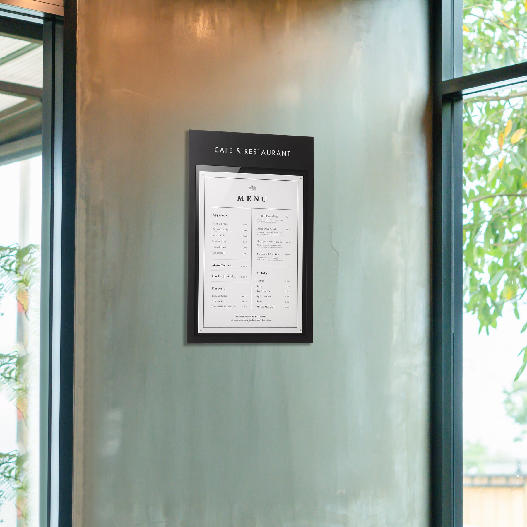 MENU BOX WALLSIGN