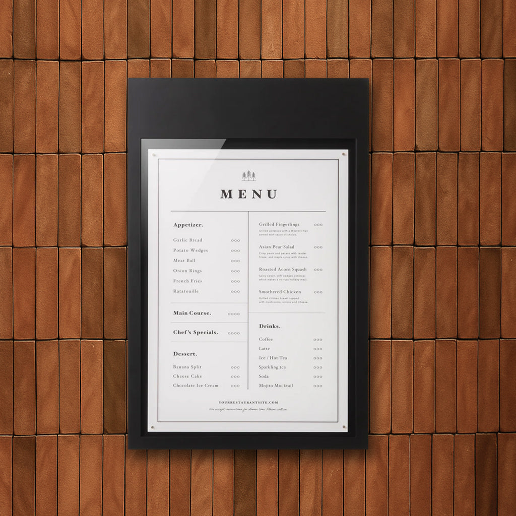 MENU BOX WALLSIGN