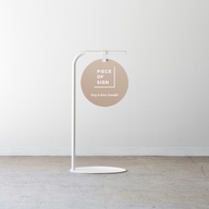 Round Sidewalk Sign - 12"