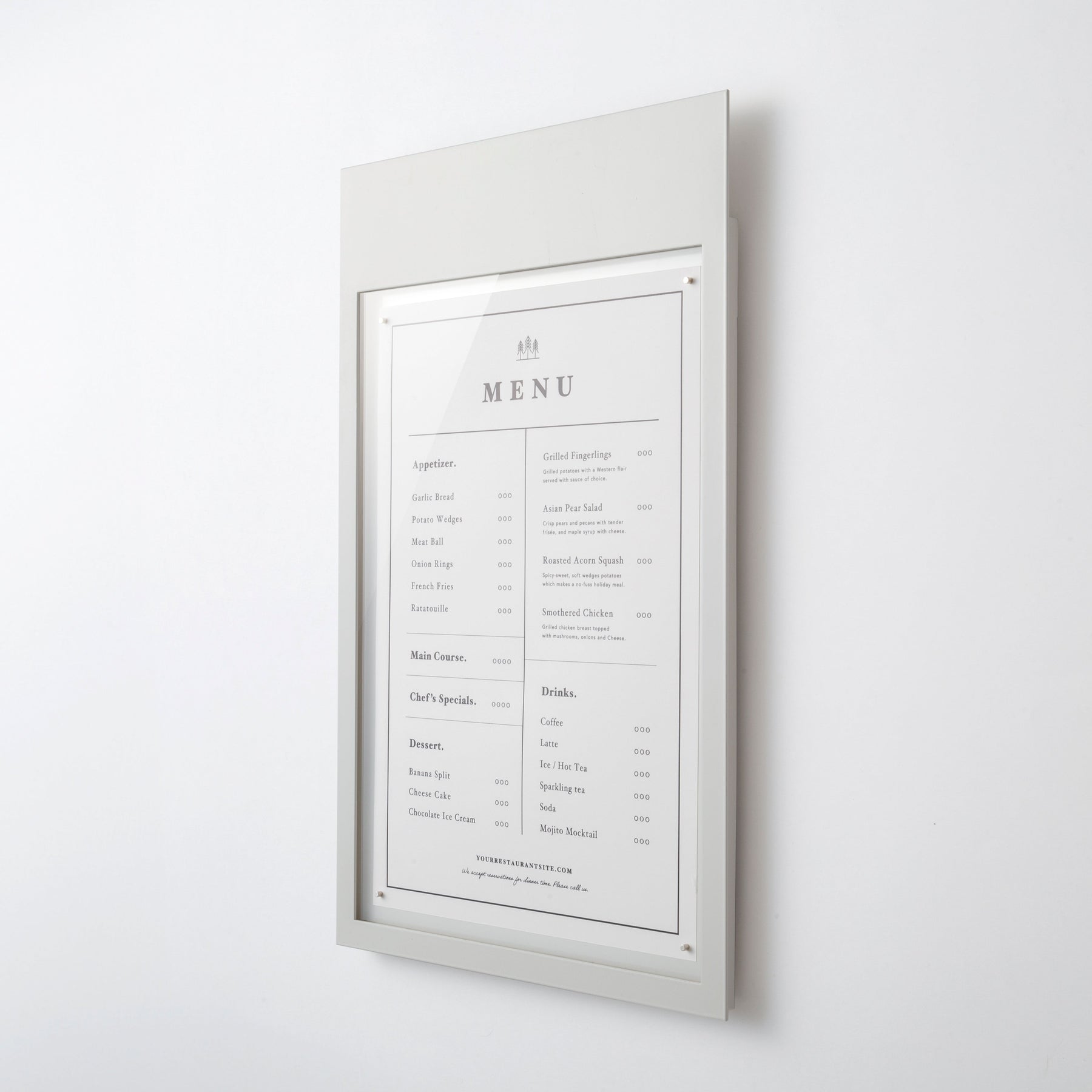 Menu Window Box MENU BOX WALLSIGN