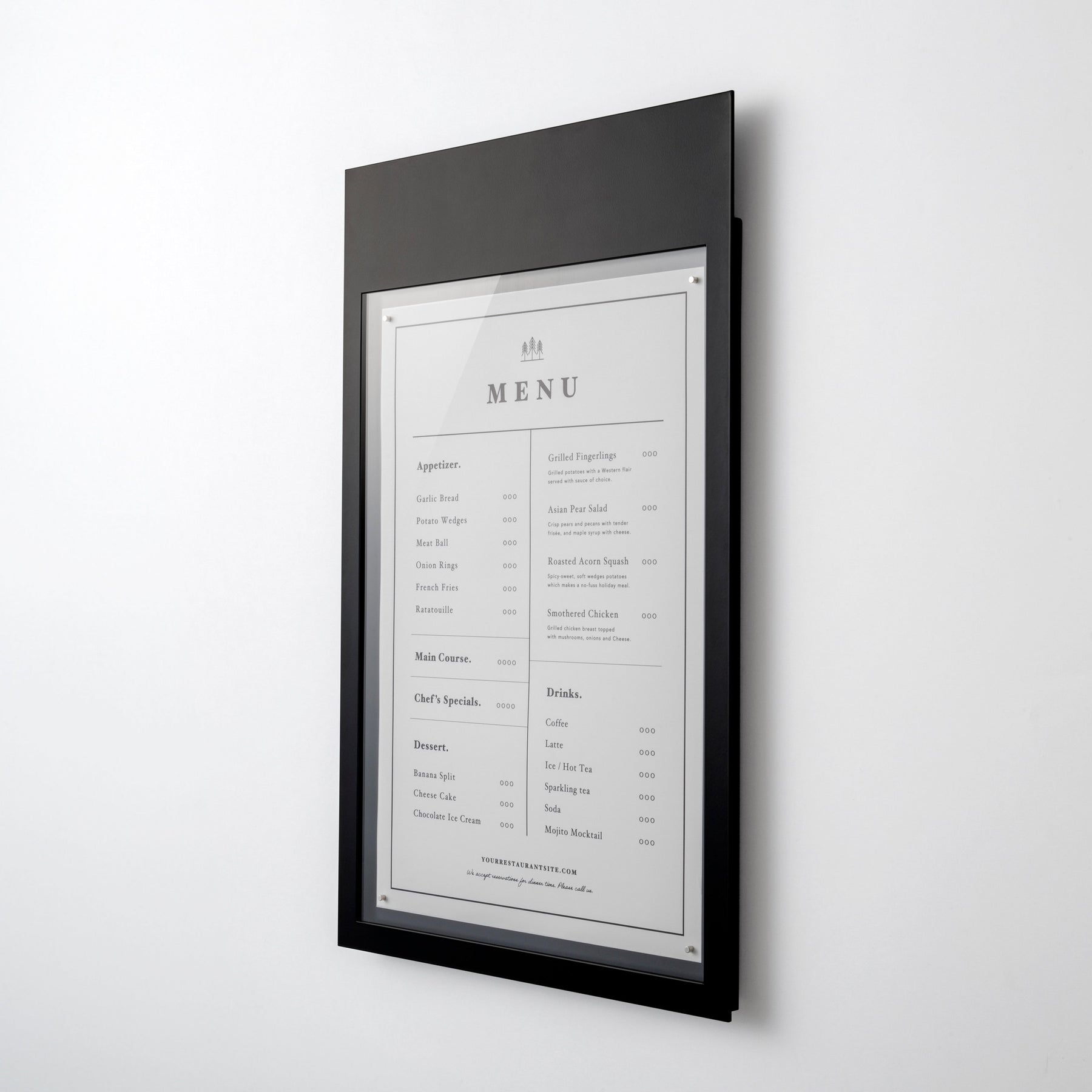 Menu Window Box MENU BOX WALLSIGN