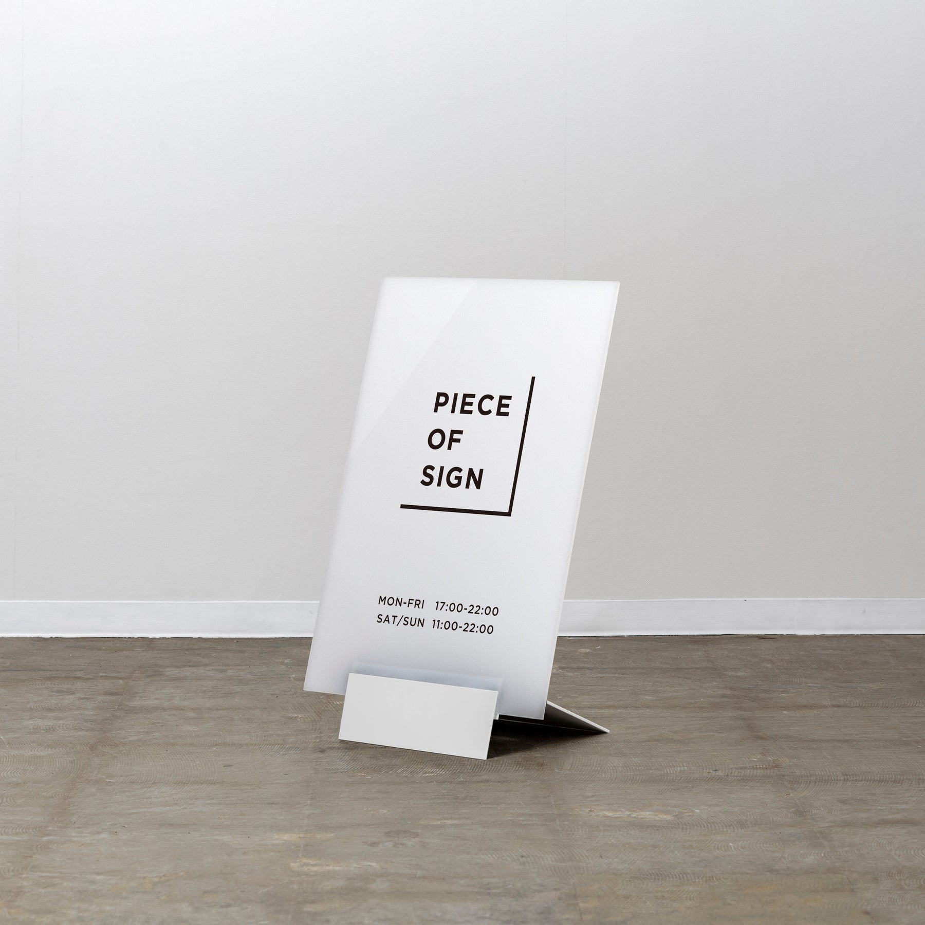 Minimal Base Standing Sign L-SIZE