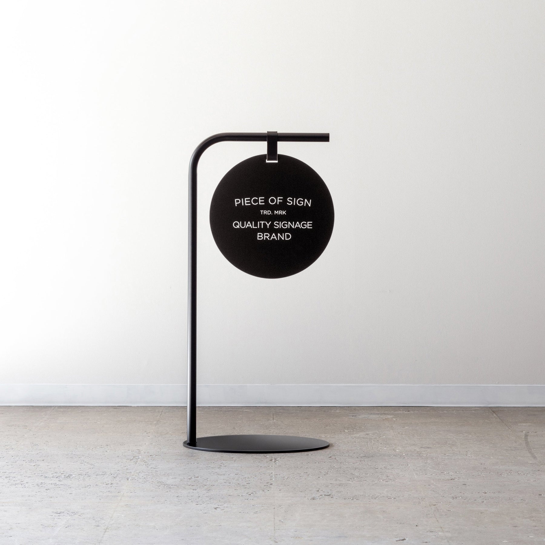 Round Sidewalk Sign