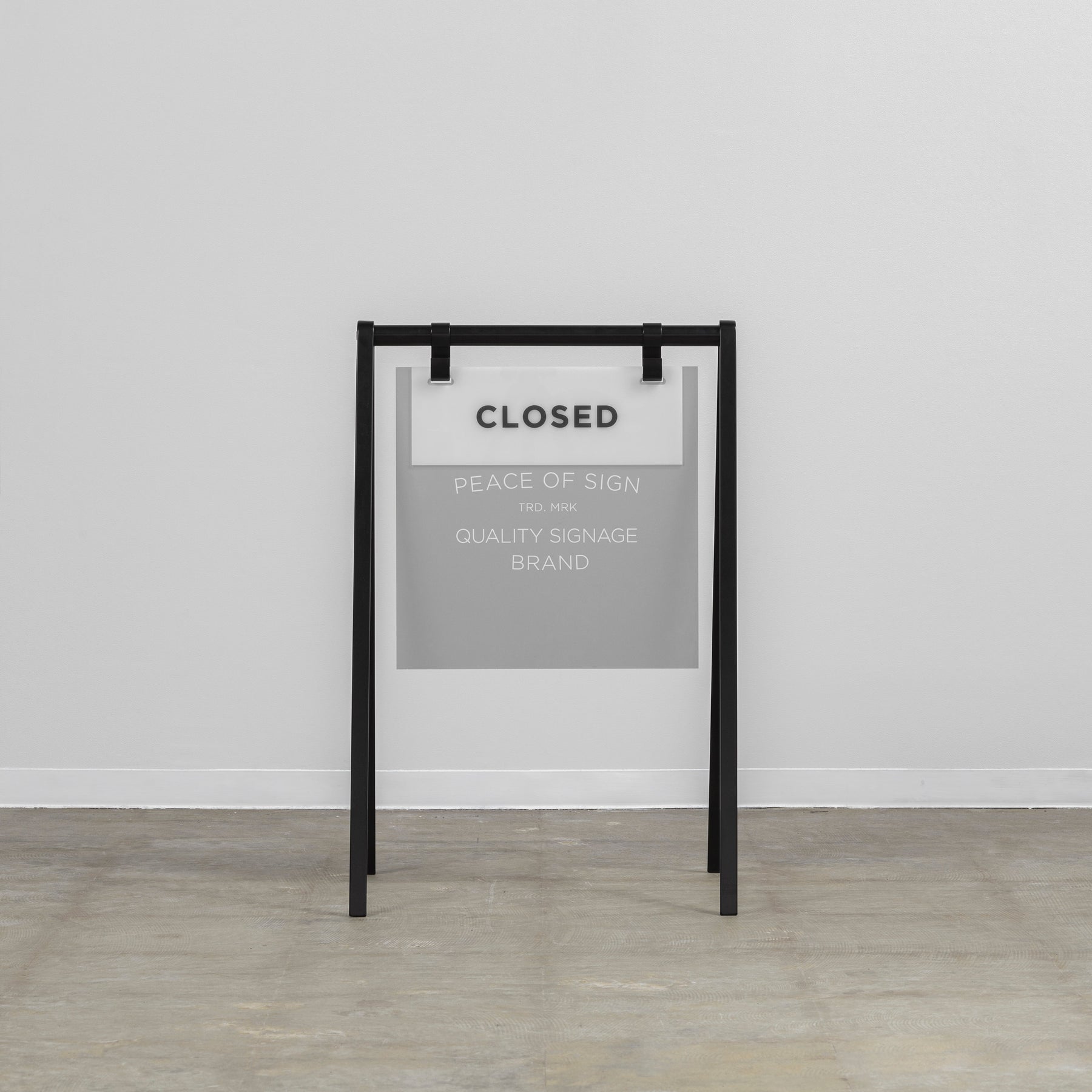 CLOSED Plate Sign