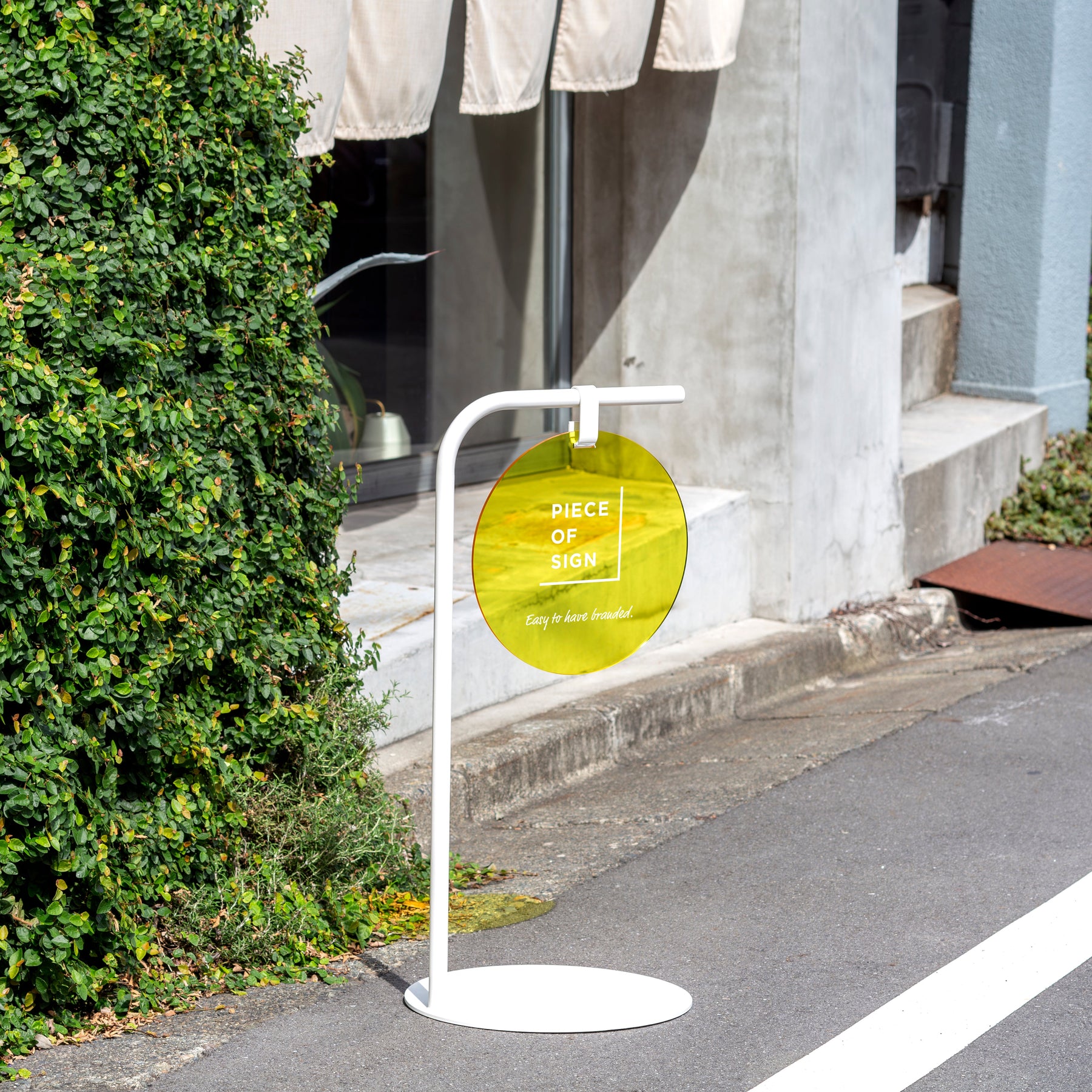 Round Sidewalk Sign - Color Acrylic