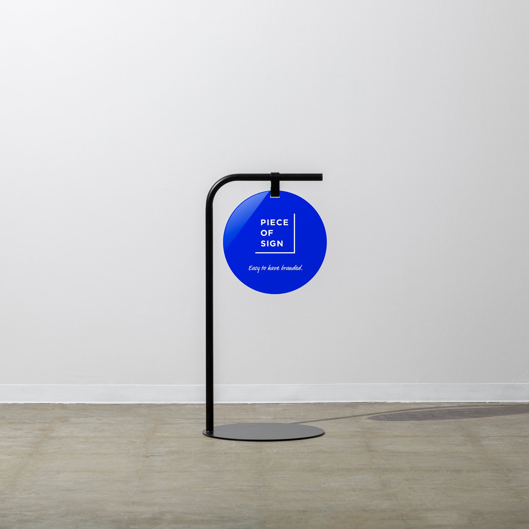 Round Sidewalk Sign - Color Acrylic