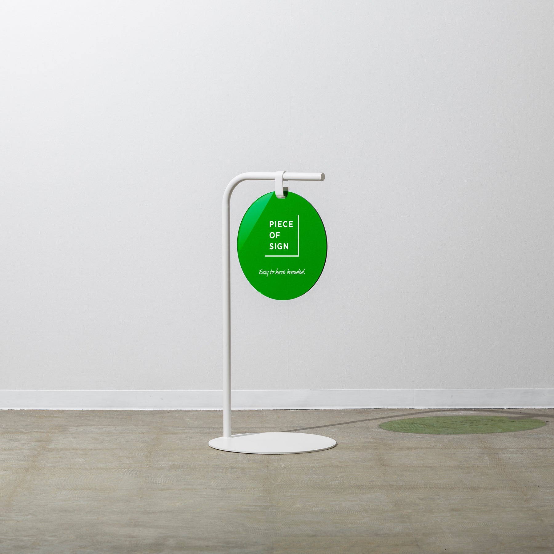 Round Sidewalk Sign - Color Acrylic