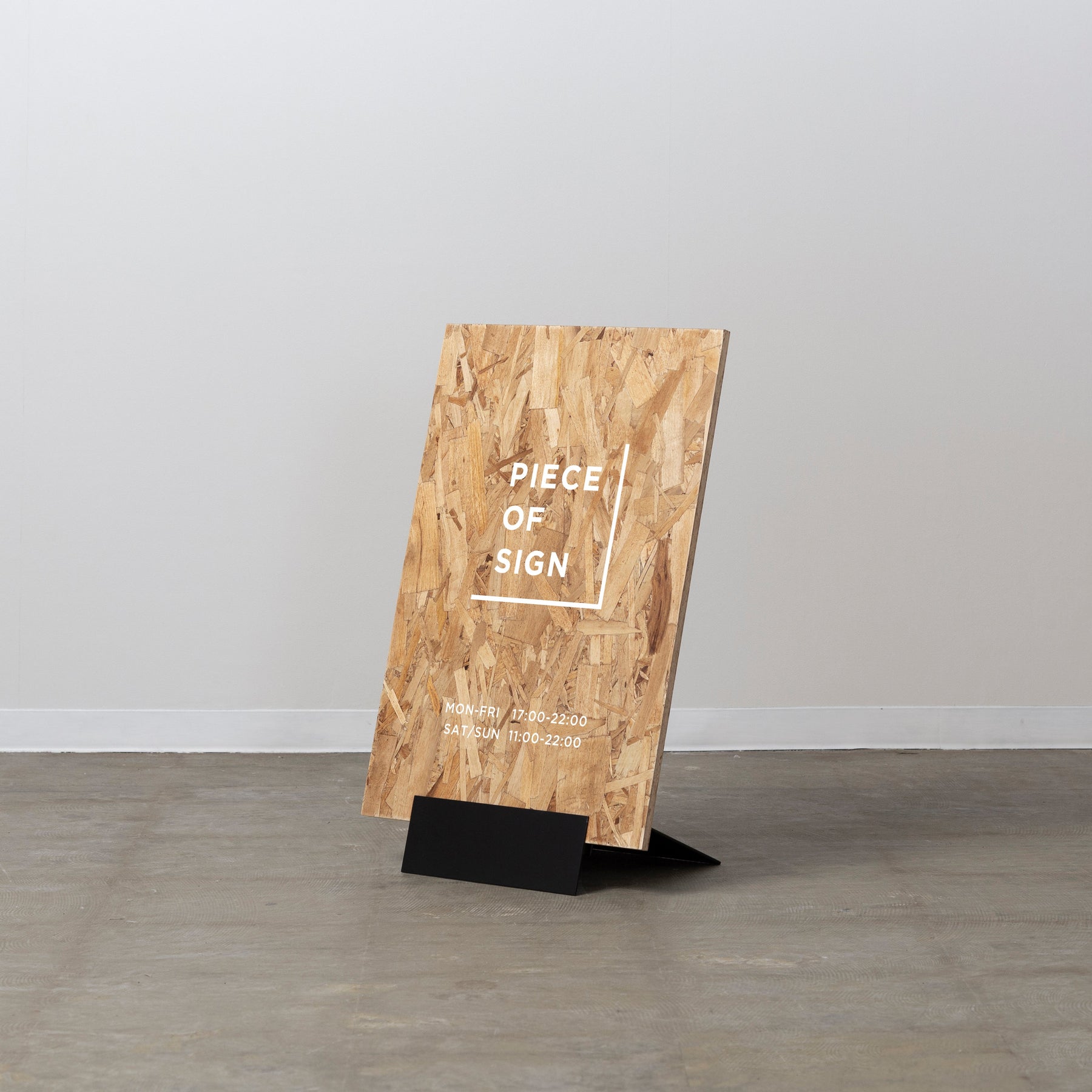 Open Standing Sign Minimal Base Standing Sign L-SIZE