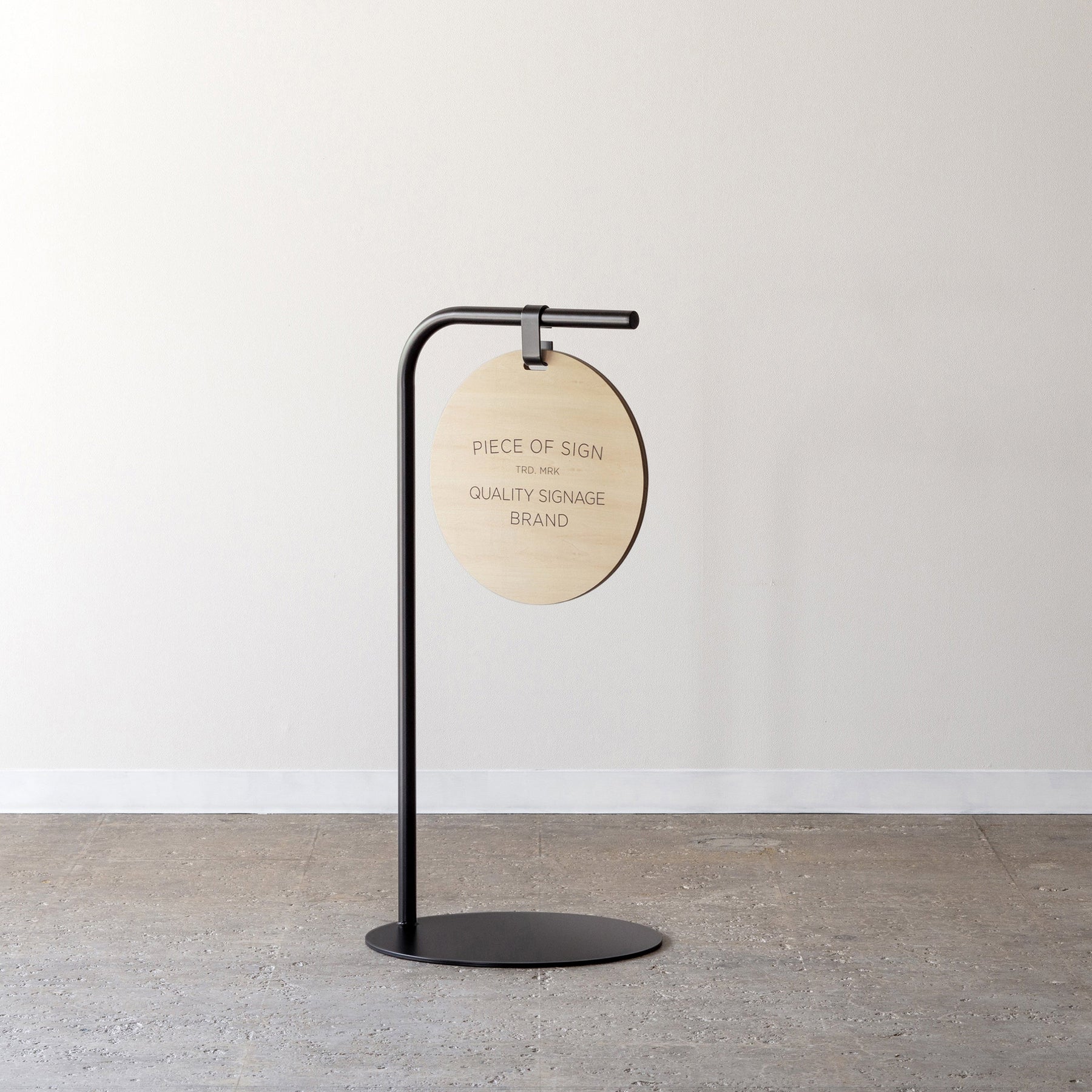 Round Sidewalk Sign