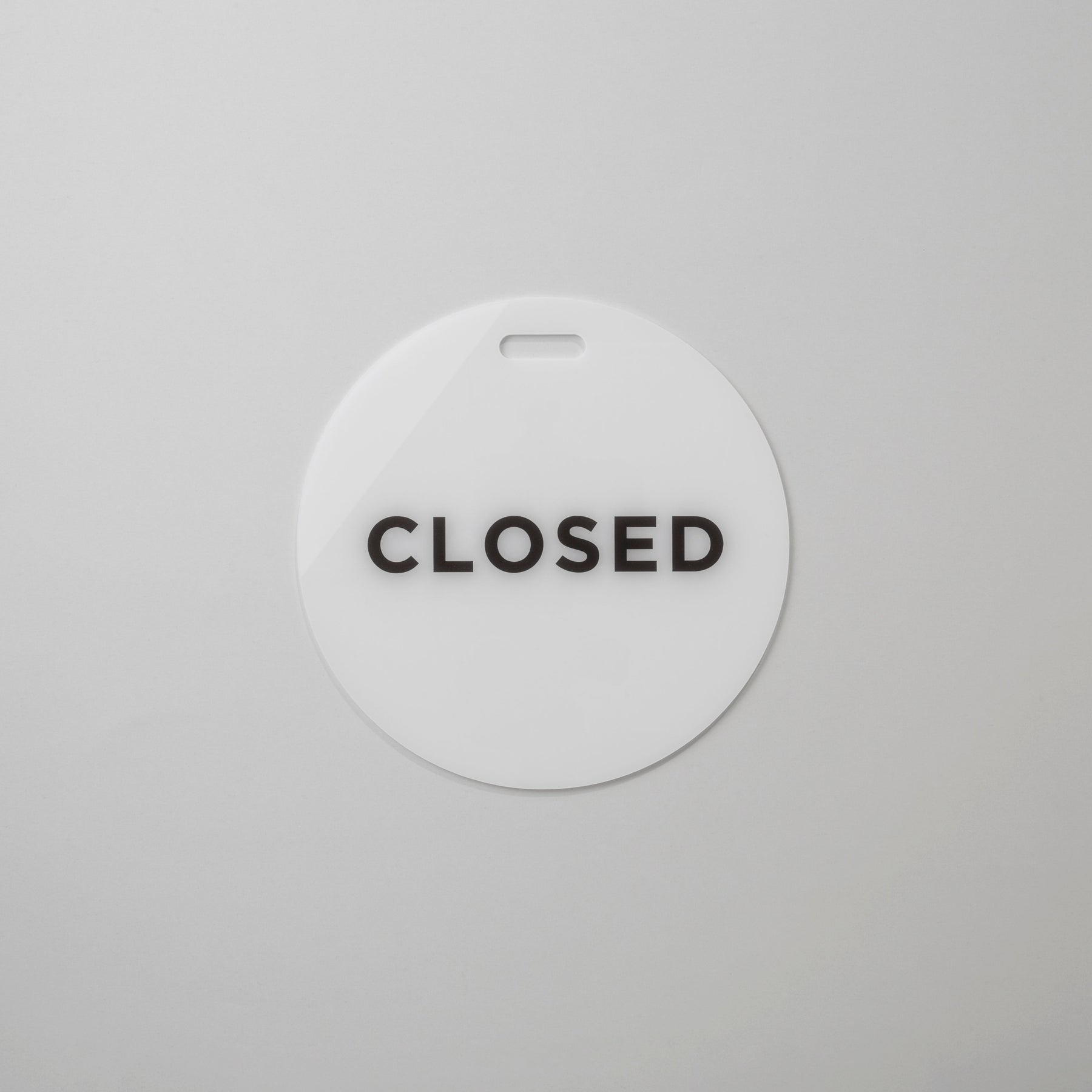 CLOSED Plate Sign