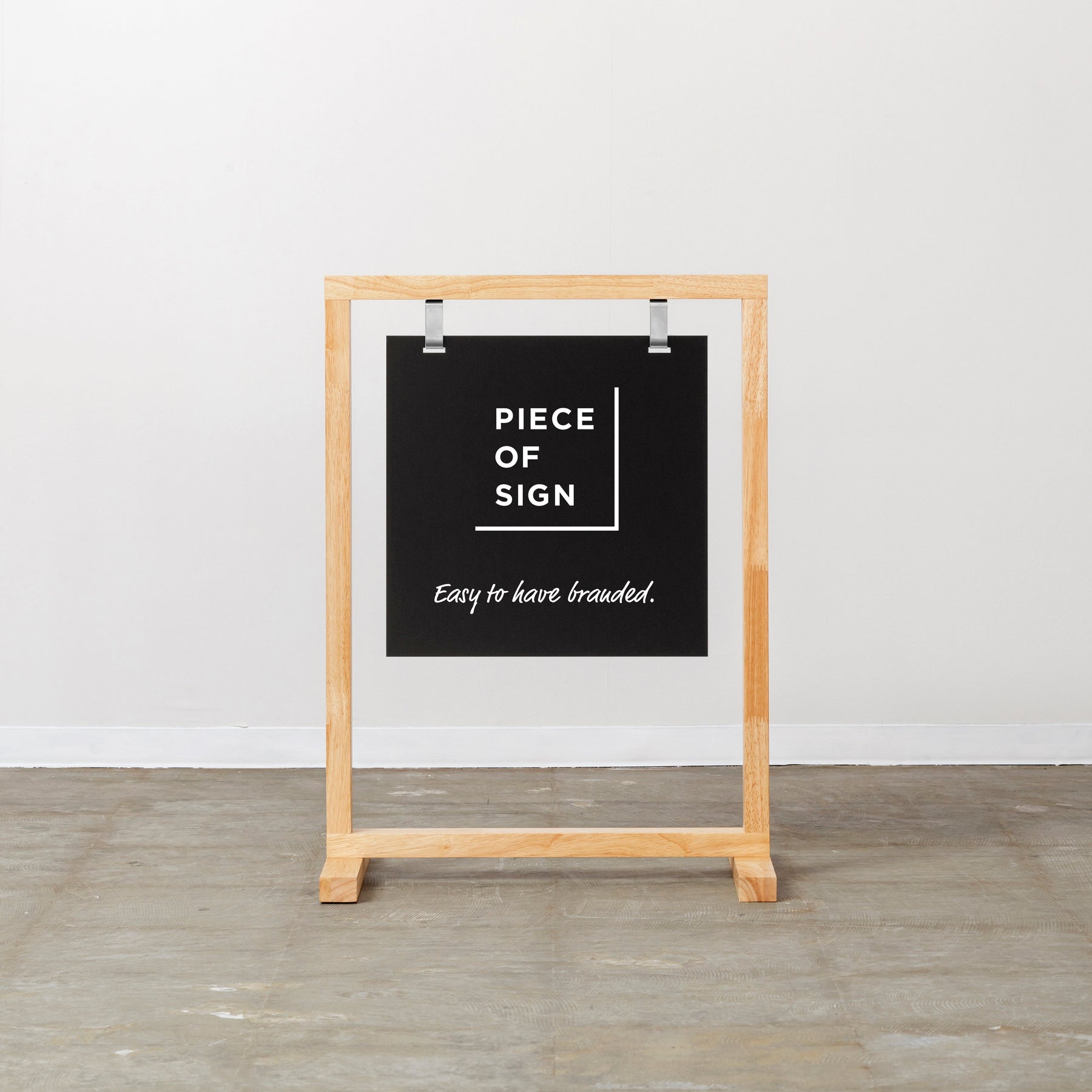 Wood Frame Sidewalk Sign